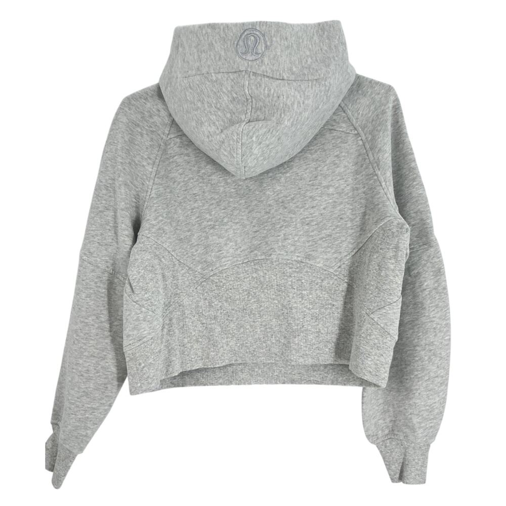 Lululemon Scuba Oversized Half-Zip Hoodie Heather Grey XS - Picture 3 of 4